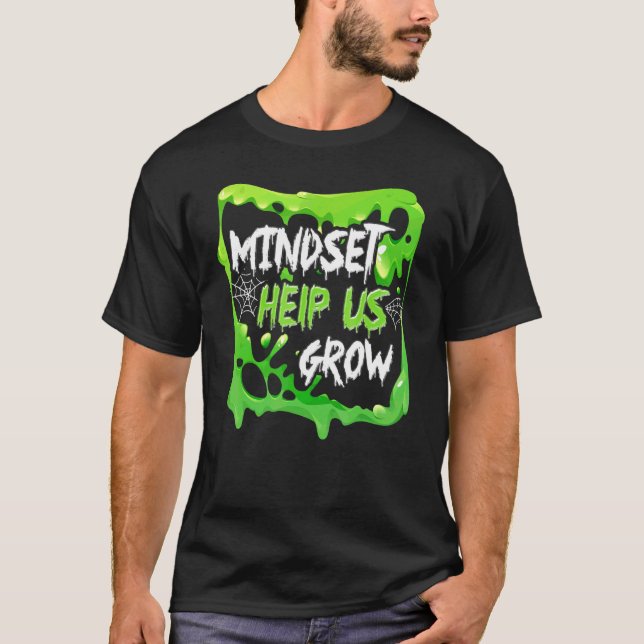 Camiseta Mentalidade de Crescimento Positiva Volta às Aulas (Frente)