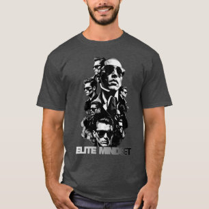 Camiseta Mentalidade de Elite Luxo Premium Cinza Escuro Gra