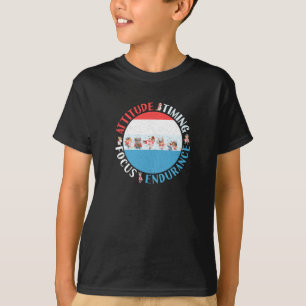 Camiseta Mentalidade de Jogador de Beisebol - Vermelho Bran