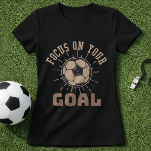 Camiseta Mentalidade Foco No Seu Objetivo Motivação Futebol