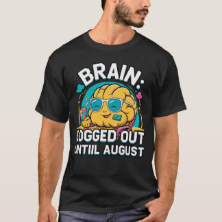 Camiseta Mentalmente em pausa de Verão - Cérebro de serviço