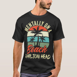 Camiseta Mentalmente em uma praia em Hilton Head Family Tro