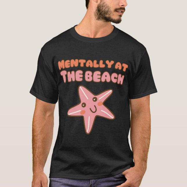 Camiseta Mentalmente na praia (Frente)