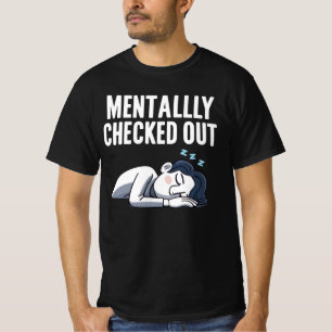 Camiseta Mentalmente Verificado - Humor Relacionável Engraç