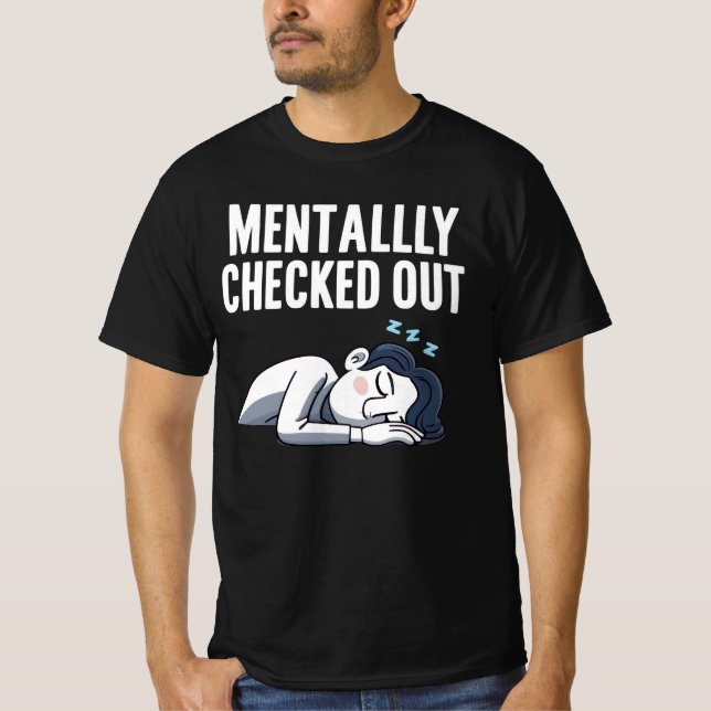 Camiseta Mentalmente Verificado - Humor Relacionável Engraç (Frente)