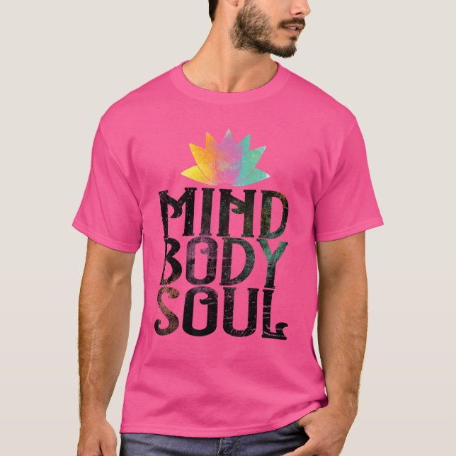 Camiseta Mente Corpo Alma Medita Espiritualidade (Frente)