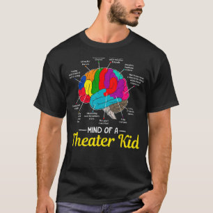 Camiseta Mente De Teatro Criança Do Cérebro Musical Present