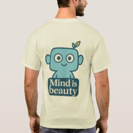 Camiseta Mente é beleza - T-shirt sorridente