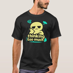 Camiseta Mente em Círculos – Humor Fofo de Pensar Demais