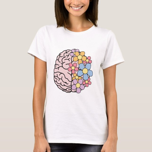 Camiseta Mente Floral Cérebro (Frente)