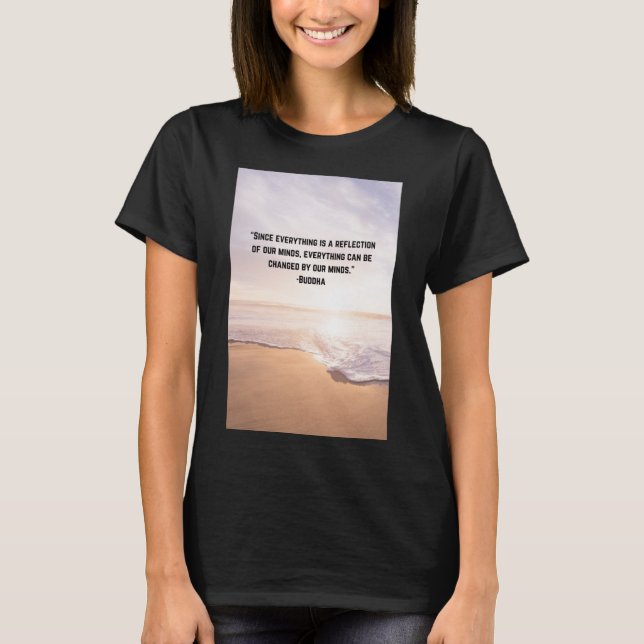 Camiseta Mente Forma Mundos Potência Do Adesivo De Percepçã (Frente)