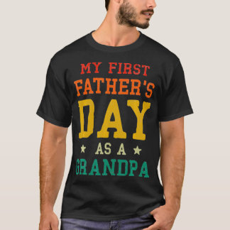 Camiseta Mente meu primeiro Dia de os pais como um vovô no