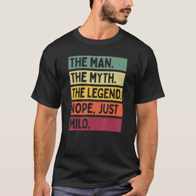 Camiseta Mente O Homem O Mito A Lenda Não Milo Q (Frente)