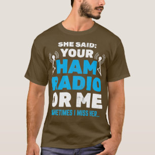 Camiseta Mente O Seu Rádio Ham Ou O Operador De Código Me