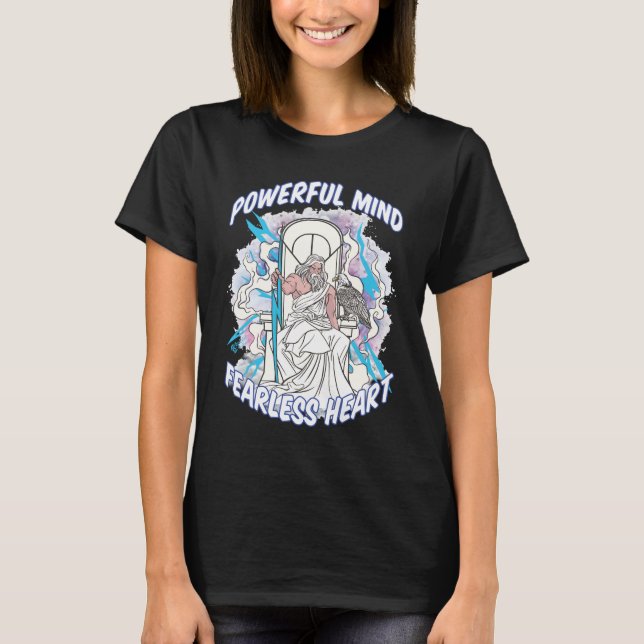 Camiseta Mente poderosa Mulheres sem coração negro (Frente)