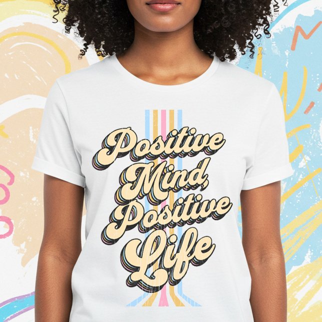 Camiseta Mente positiva,Vibe positiva (Criador carregado)