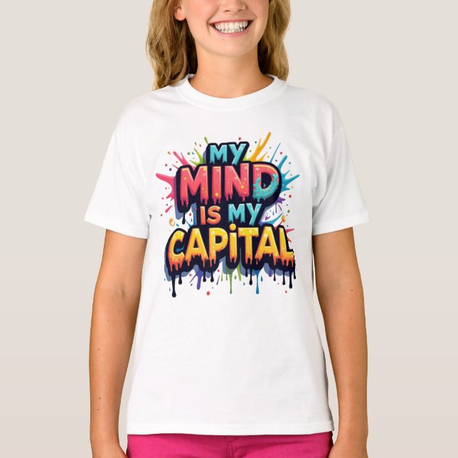 Camiseta "Mente Sobre Dinheiro: O Poder do Pensamento" (Frente)