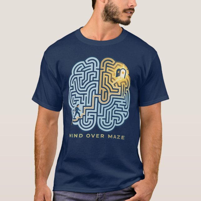 Camiseta Mente Sobre Labirinto – Labirinto Cerebral Inspira (Frente)