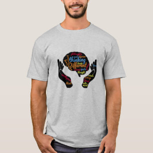 Camiseta Mentes de excelente pensam diferente em T-Shirt