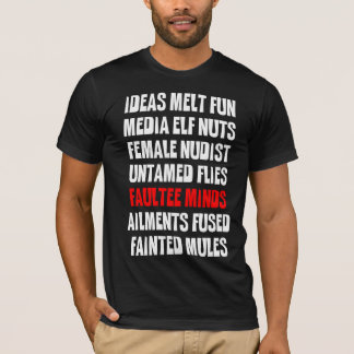Camiseta Mentes de Faultee - anagrama