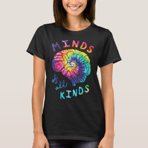 Camiseta Mentes De Todos Os Tipos De Neurodiversidade Tie D