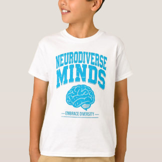 Camiseta Mentes Neurodiversas Gráfico do Cérebro