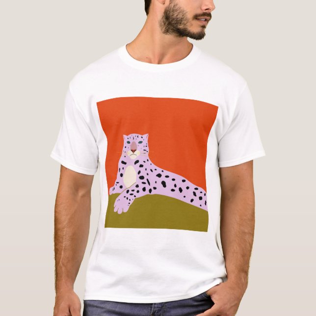 Camiseta Mentir leopardo e olhar para nós (Frente)