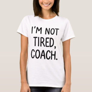Camiseta Mentira Branca de Volei Não Estou Cansado Treinado
