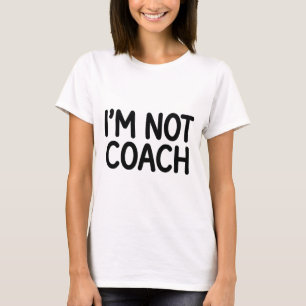 Camiseta Mentira Branca Engraçada de Volei Não Sou o Treina