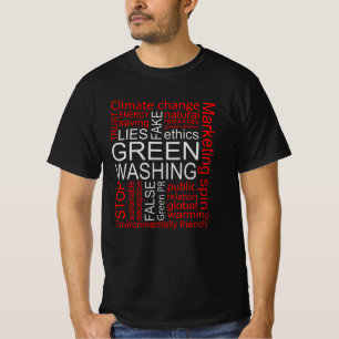 Camiseta Mentira Falso de lavagem em Greenpeace