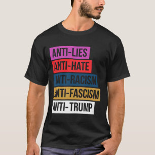 Camiseta Mentiras Anti Ódio Racismo Fascismo Resistir Prote
