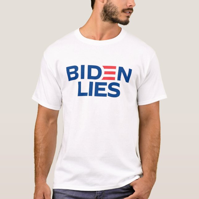 Camiseta Mentiras de Biden, Anti Joe Biden (Frente)