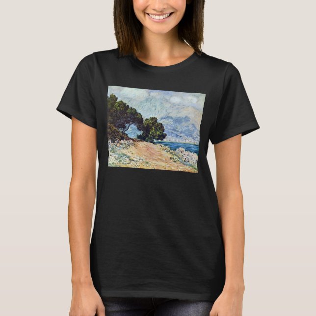 Camiseta Menton Seen do Boné Martin por Claude Monet (Frente)