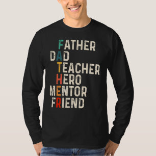 Camiseta Mentor do Dia de os pais Heroico do Amigo do Pai d