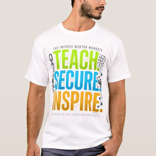 Camiseta Mentor: Ensine, Proteja, Inspire (Frente)