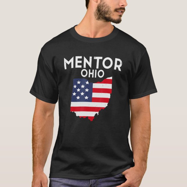 Camiseta Mentor Ohio EUA State America Viagem Ohioan (Frente)