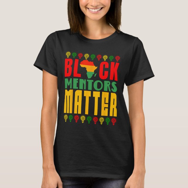 Camiseta Mentores Negros Problema Mês da História Negra Par (Frente)