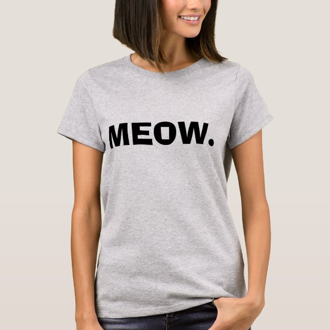 CAMISETA MEOW. (Frente)