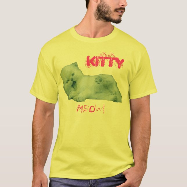 Camiseta Meow do gatinho! (Frente)