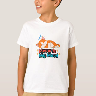 Camiseta Meow É Meu Humor Gato Divertido