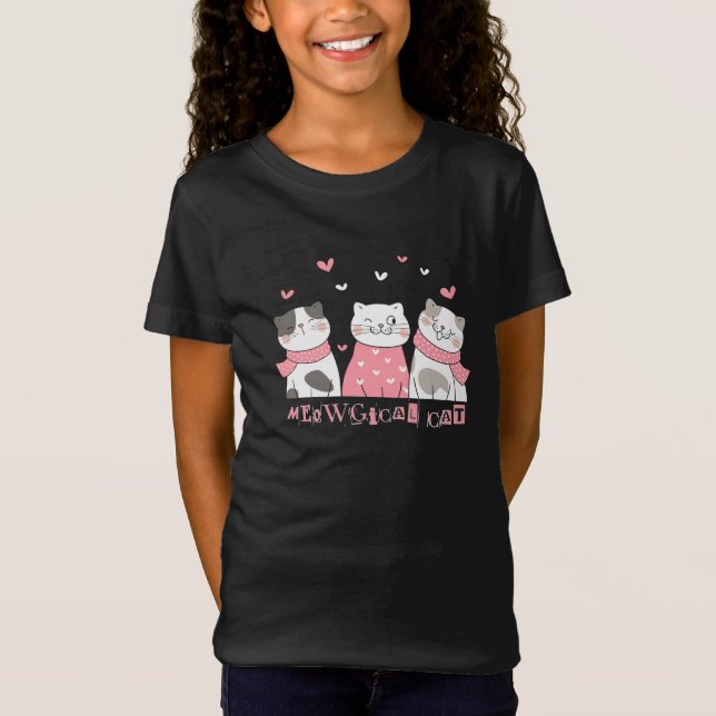Camiseta Meow Gical cat (Frente)