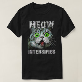 Camiseta Meow Intensifica Memória De Gato Engraçado