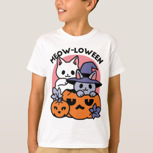 Camiseta Meow-Loween - Design de Gato de Halloween