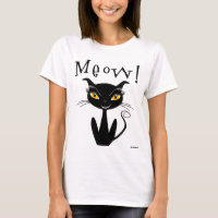 Meow lunático do gato preto!