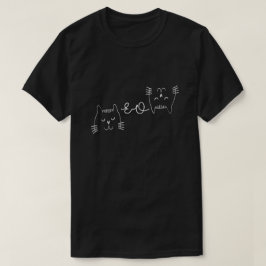 Camiseta Meow Meia O Gato