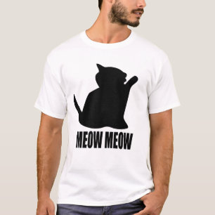 Camiseta Meow Meow para Homem
