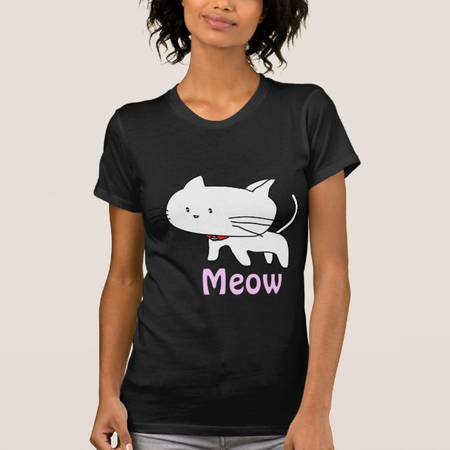 Camiseta Meow o gato (Frente)