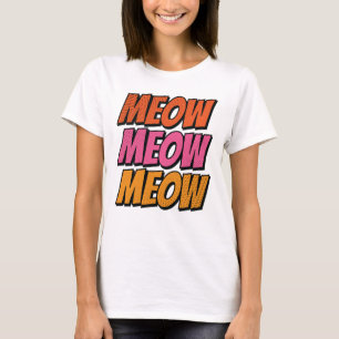 Camiseta Meow Pow! - Um estilo de cômico para os amantes de
