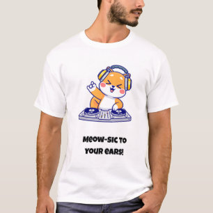 Camiseta Meow-sic aos seus ouvidos!