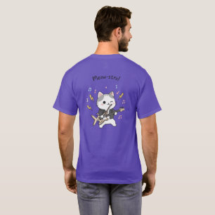 Camiseta Meow-stro: Herói de Guitarra de Rock & Roll